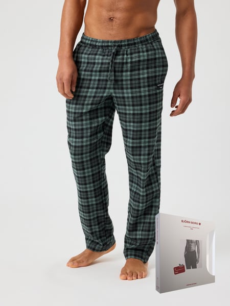 Björn Borg Core Flannel Pyjama Pant 1-pack Sort, XL