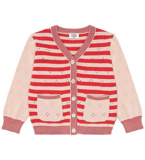 Hust and Claire Cardigan - HCCamilla Stripes - Poppies