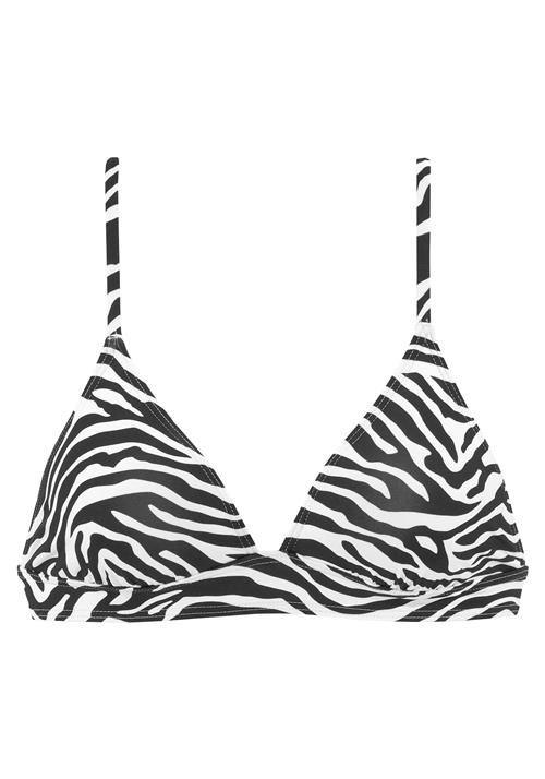 VENICE BEACH Sportsbikinioverdel  sort / hvid