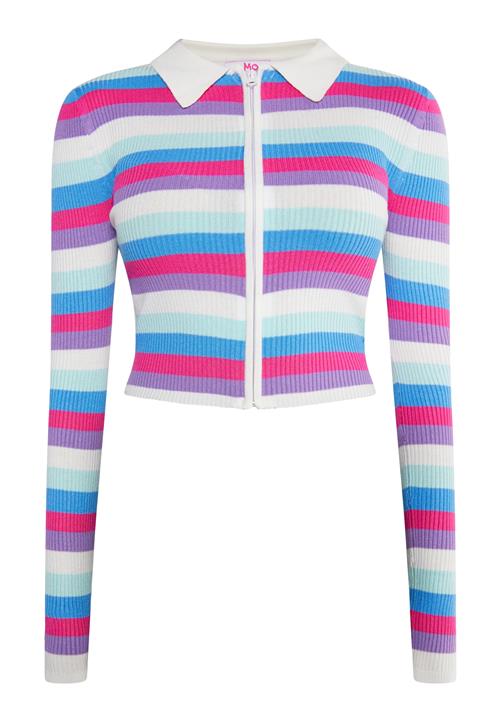 MYMO Cardigan 'Blonda'  azur / lilla / cyclam / hvid