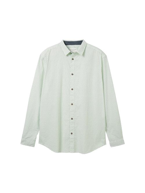 TOM TAILOR Skjorte  mint / lysegrøn / sort
