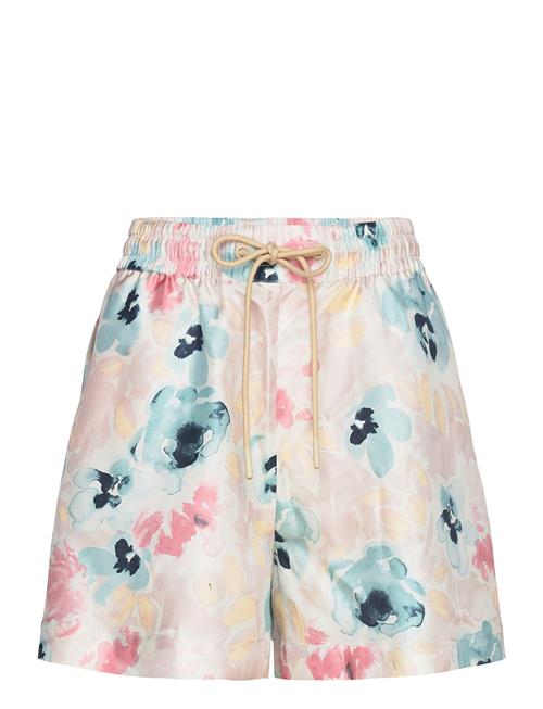 Malina | Iris Wide Drawstring Silk Shorts | S