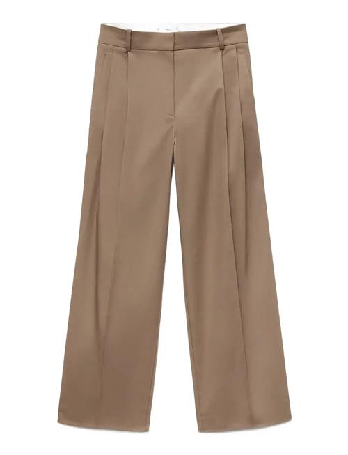 Mango | Straight Cotton Trousers With Pleats | 38
