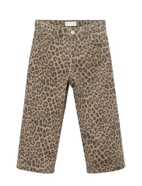 Mango | Leopard-Print Straight Jeans | 3-4