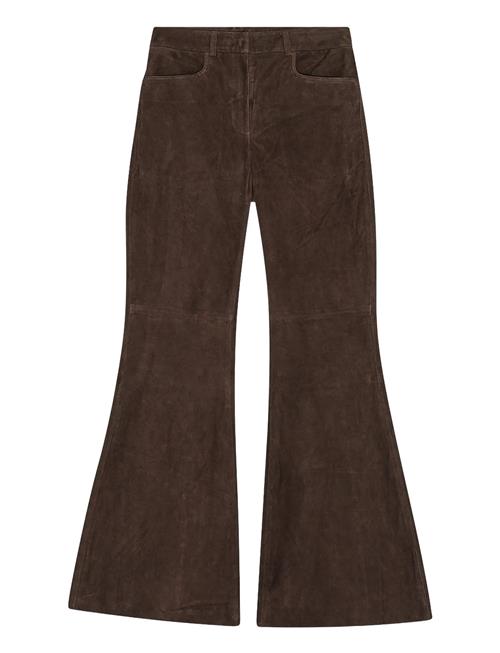 REMAIN Birger Christensen | Flared Suede Pants | 36