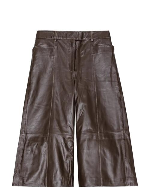REMAIN Birger Christensen | Short Wide Leather Pants | 38