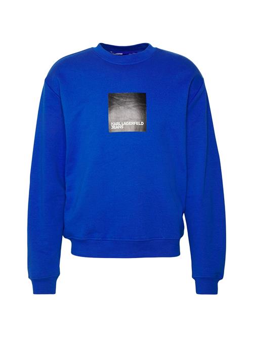 KARL LAGERFELD JEANS Sweatshirt  royalblå / sort / hvid