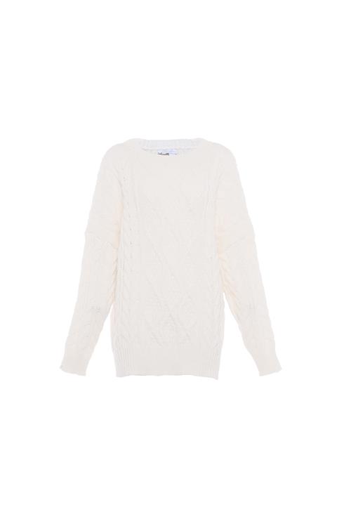 BLONDA Pullover  uldhvid