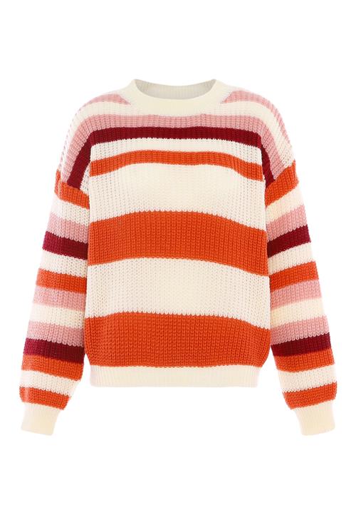 BLONDA Pullover  creme / orange / lyserød / purpur