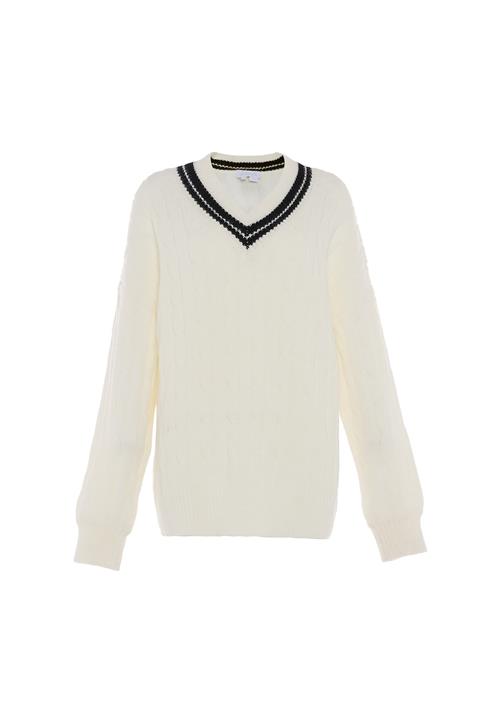BLONDA Pullover  sort / uldhvid