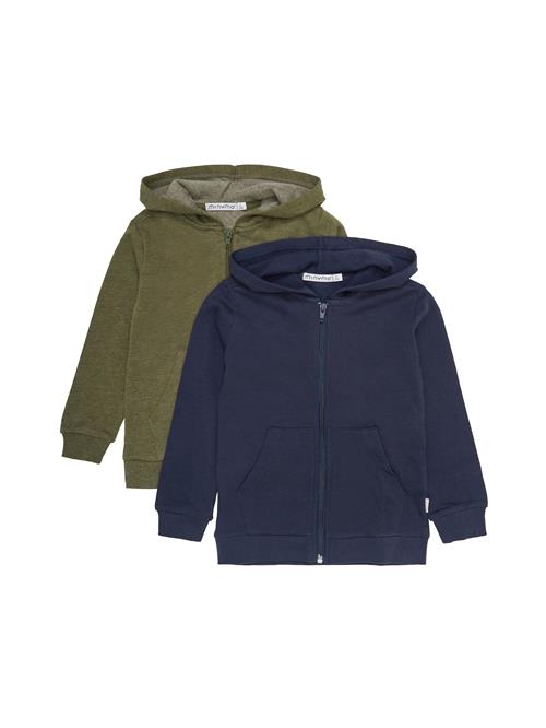 MINYMO Sweatjakke  mørkeblå / grøn-meleret