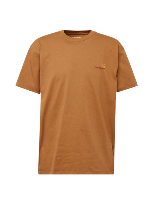 Carhartt WIP Bluser & t-shirts 'American Script'  cognac / sennep / vinrød