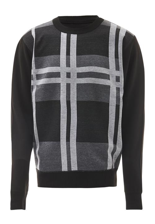FUMO Pullover  grå / sort / hvid