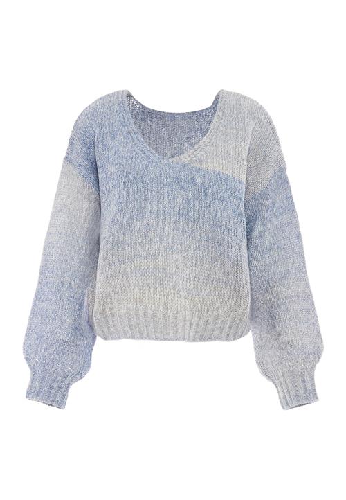 Sookie Pullover  røgblå / lysegrå