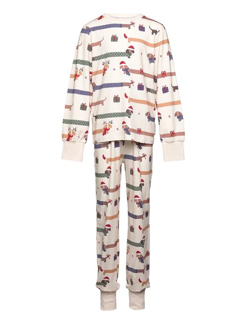 Geggamoja | Bamboo Two Piece Pyjamas Santa Dogs | 122/128