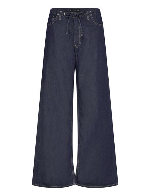 Mango | Wide Leg Denim Trousers With Belt | XL