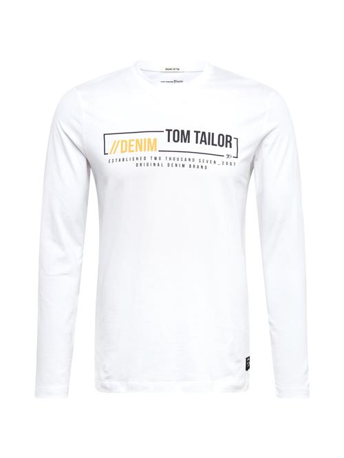TOM TAILOR DENIM Bluser & t-shirts  orange / sort / hvid