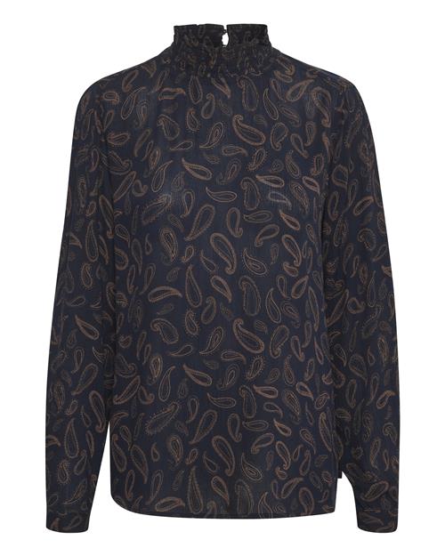 Kaffe Bluse 'tinna'  marin / brun