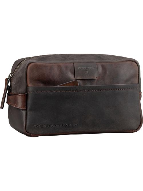 STRELLSON Toilettaske 'Brick Lane Dick'  choko / mørkebrun