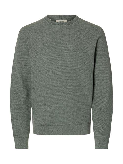 SLHROSS LS KNIT STRUCTURE CREW NECK