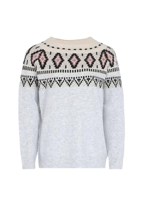 FENIA Pullover  beige / grå-meleret / pink / sort