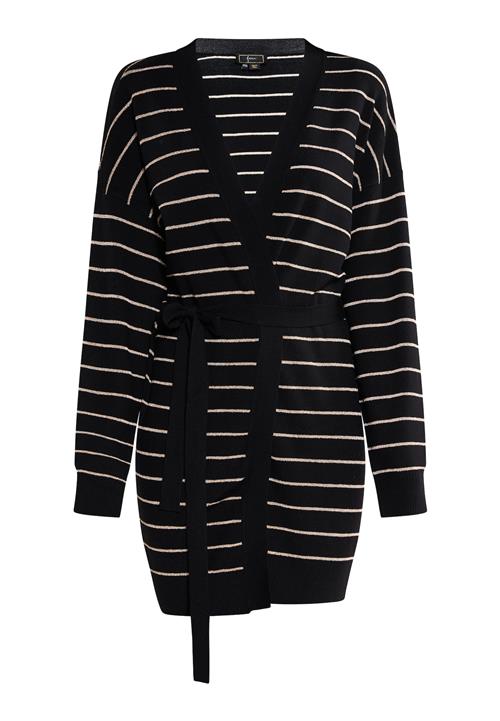 faina Cardigan  guld / sort