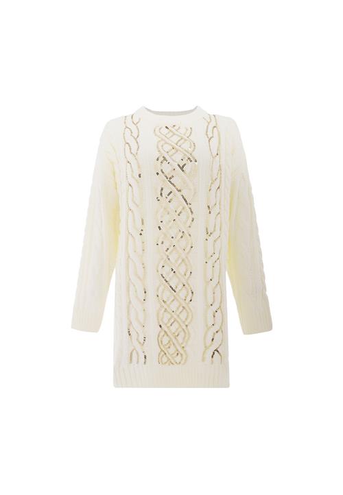 faina Pullover  guld / uldhvid