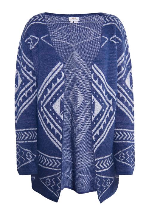 usha FESTIVAL Cardigan 'Rakata'  marin / hvid
