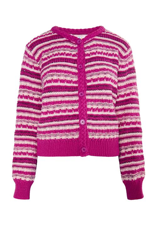 IZIA Cardigan  pink / sort / hvid