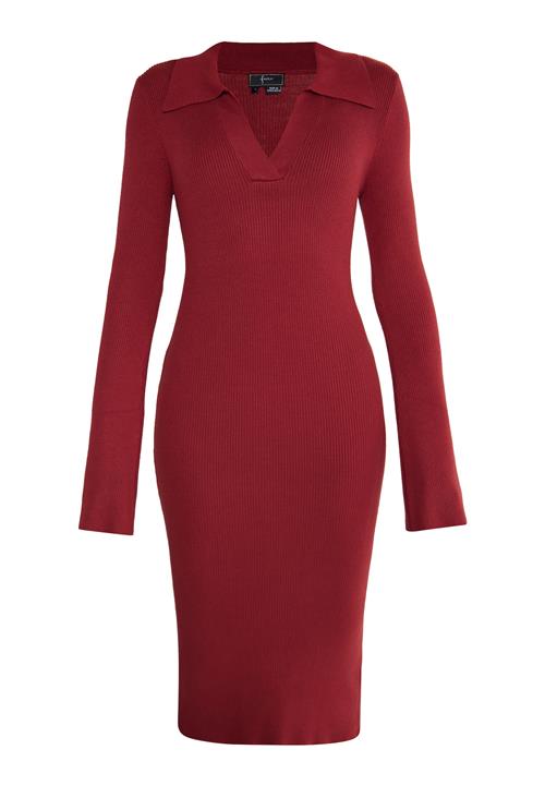 faina Kjole  vinrød