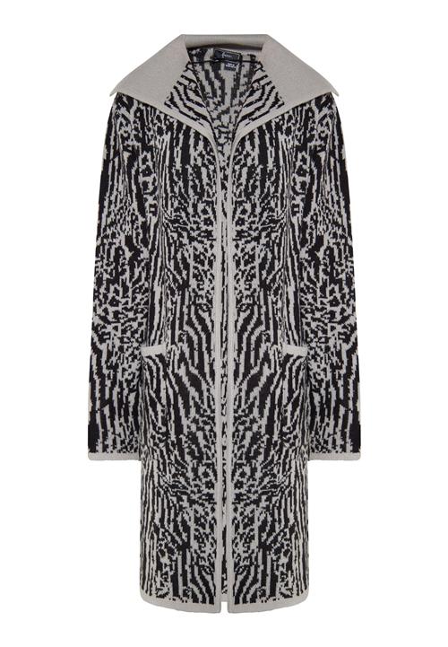 faina Lang cardigan 'Paino'  stone / sort