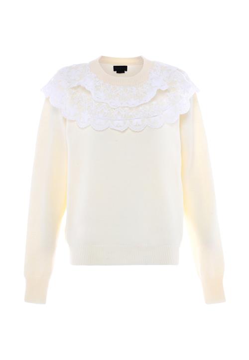 NAEMI Pullover  champagne / hvid