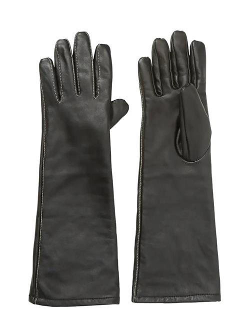 Becksöndergaard | Long Smooth Leather Gloves | 7.5
