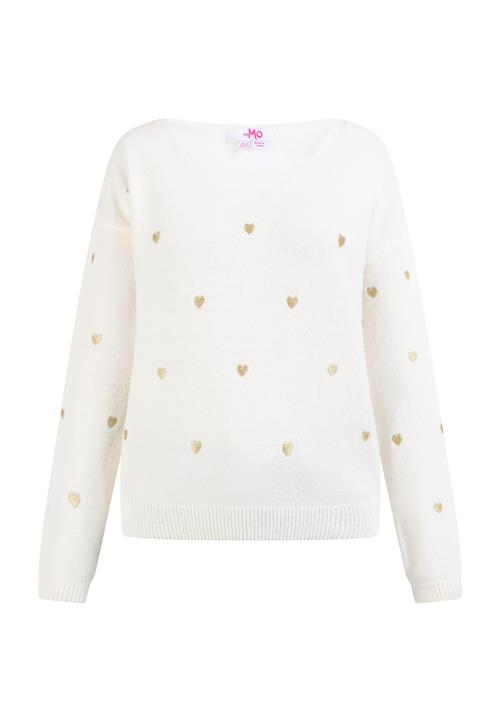 MYMO Pullover 'Nolie'  gylden gul / naturhvid