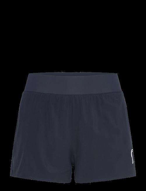 RS Sports | Women's Performance Court Shorts - 2 In 1 With Ball Pockets (Black/White,S,St) | XS