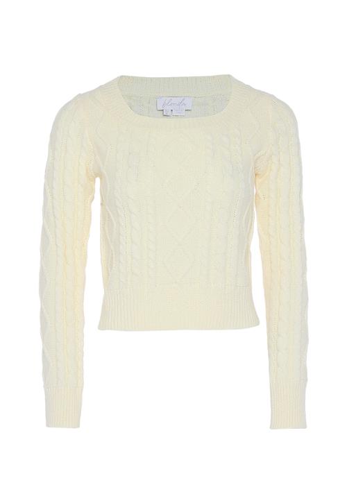BLONDA Pullover  uldhvid