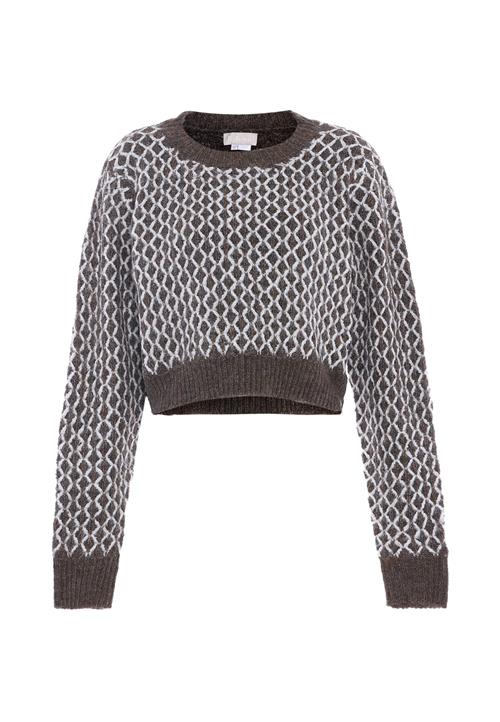 Jalene Pullover  mørkegrå / hvid