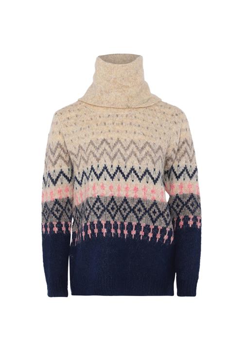 Jalene Pullover  beige / navy / taupe / lyserød