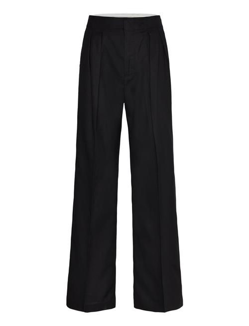 Mango | Contrast-Trim Pleated Trousers | 38