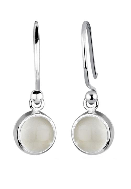 ELLI Øreringe  beige / sølv