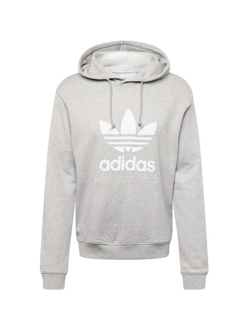 ADIDAS ORIGINALS Sweatshirt 'Adicolor Classics Trefoil'  grå-meleret / hvid