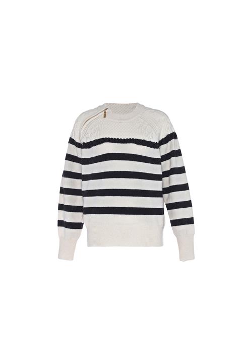 faina Pullover  sort / uldhvid