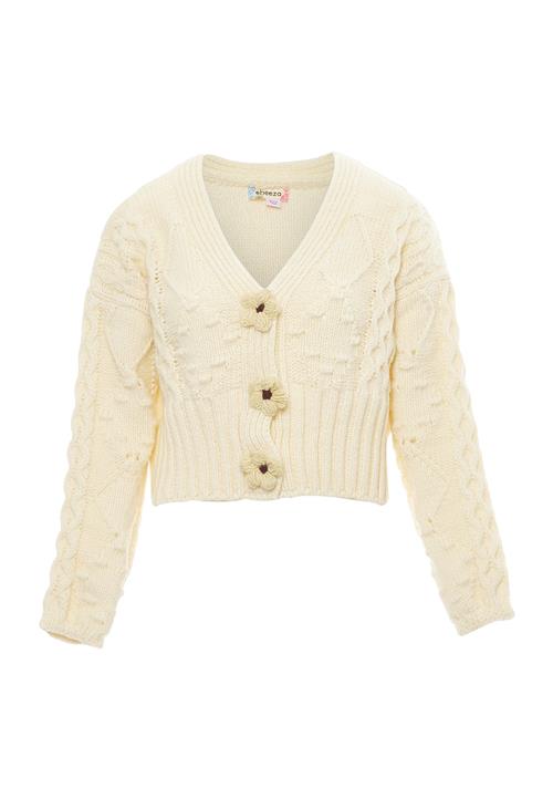 ebeeza Cardigan  beige / uldhvid