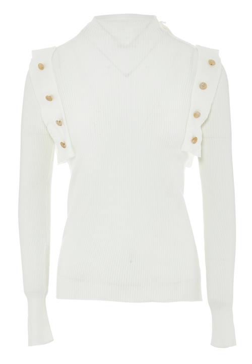 NAEMI Pullover  gylden gul / hvid