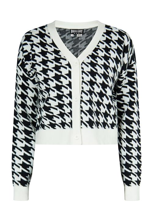 ROCKEASY Cardigan  sort / hvid