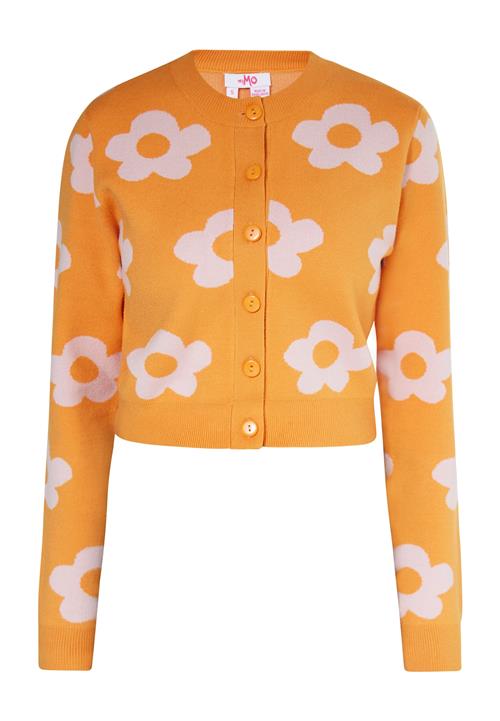 MYMO Cardigan  orange / hvid