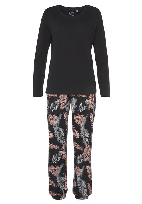 VIVANCE Pyjamas 'Dreams'  grå / pink / sort