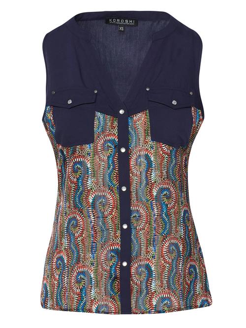 KOROSHI Bluse  marin