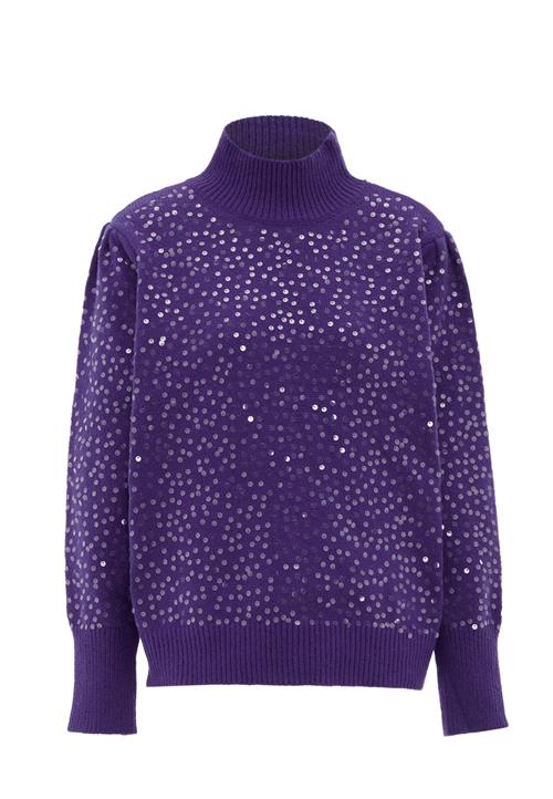 faina Pullover  mørkelilla