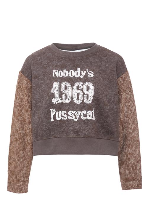 HOMEBASE Sweatshirt  mørkebrun / brun-meleret / hvid